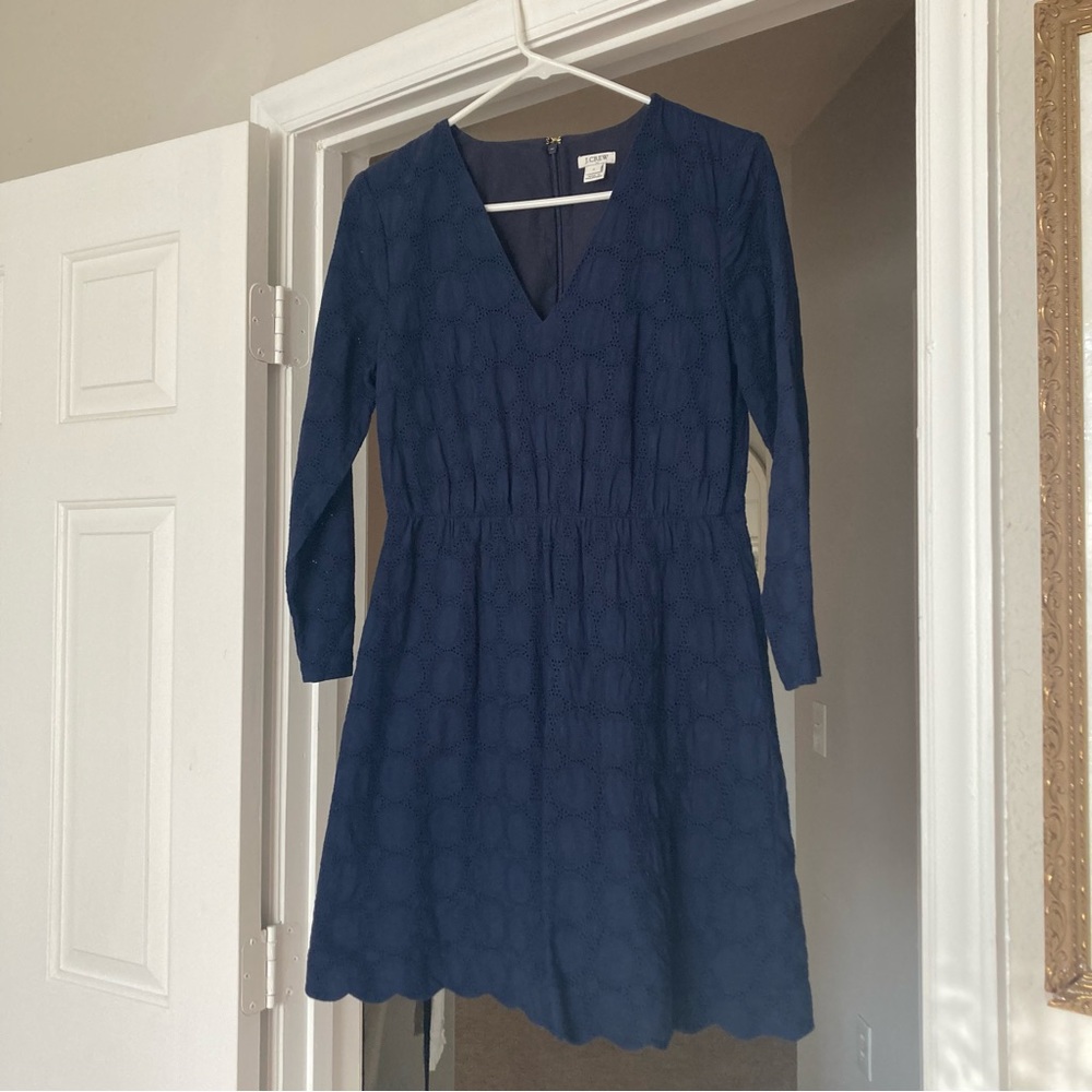 J. Crew Navy Blue Dress